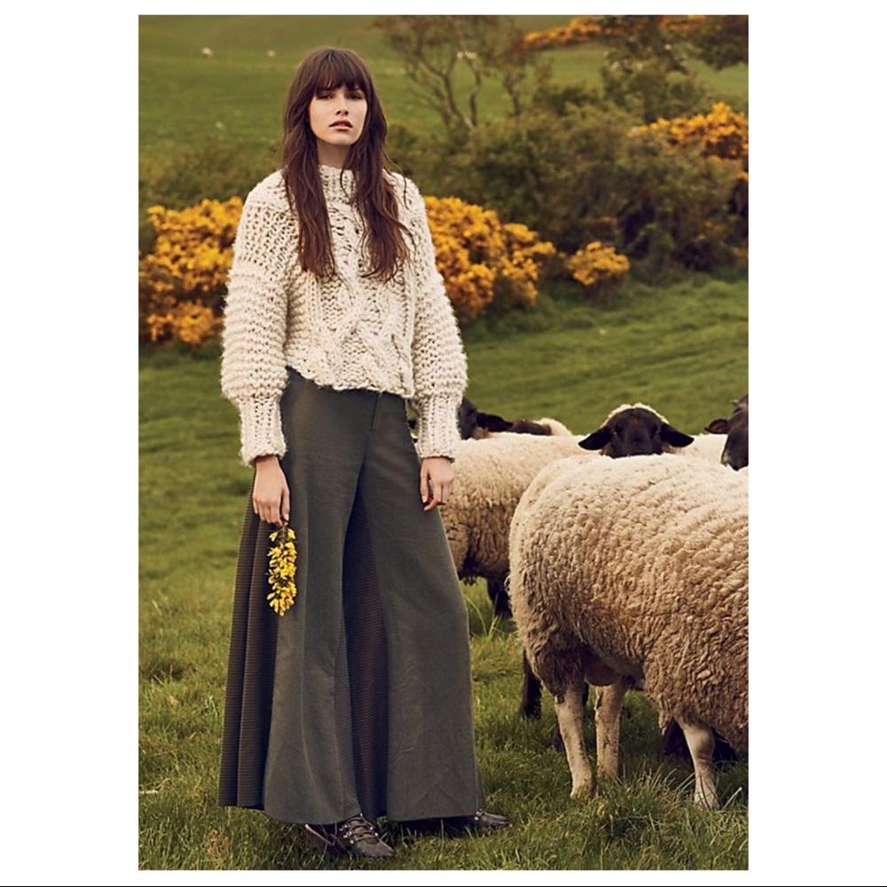 Free People Carina Wide Leg Pants NWT